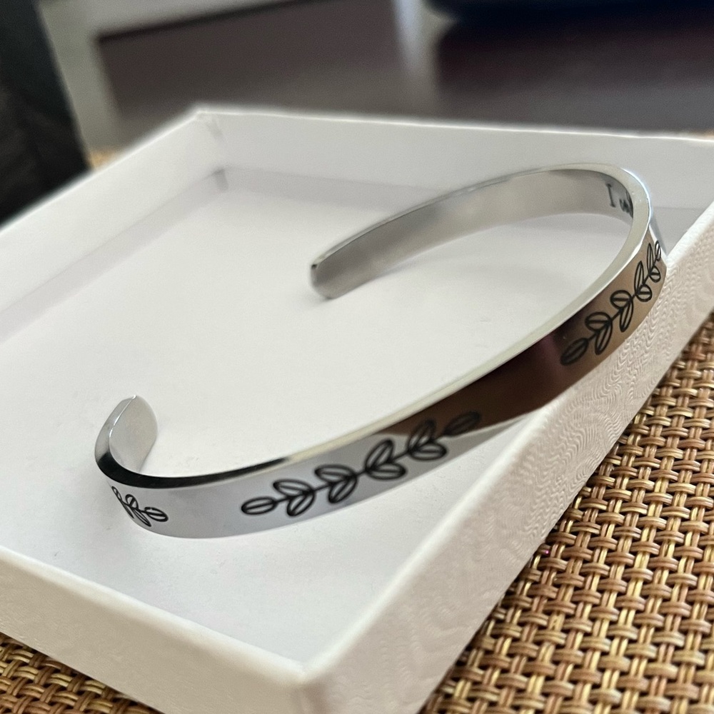 Silver Engraved Bracelet